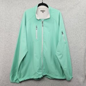 Peter‎ Millar Element 4 Golf Aqua Green Jacket Men's Size XL